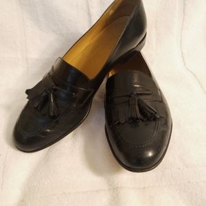 Salvatore Ferregamo Studio Black Kiltie Tassel Loafers
